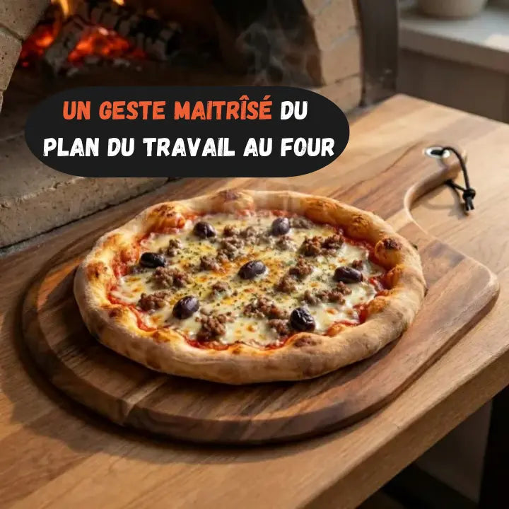 Pelle à pizza en bois d'acacia