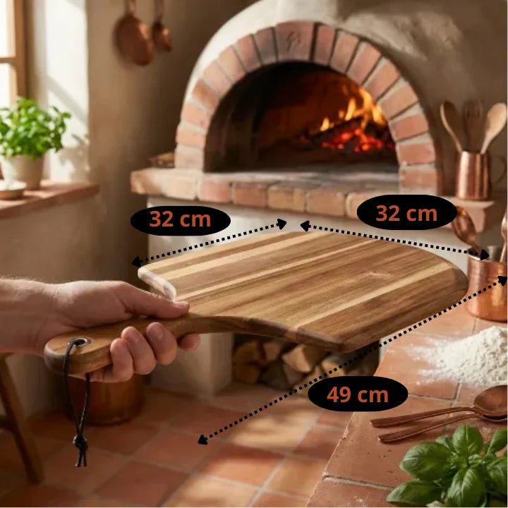 Pelle à pizza en bois d'acacia