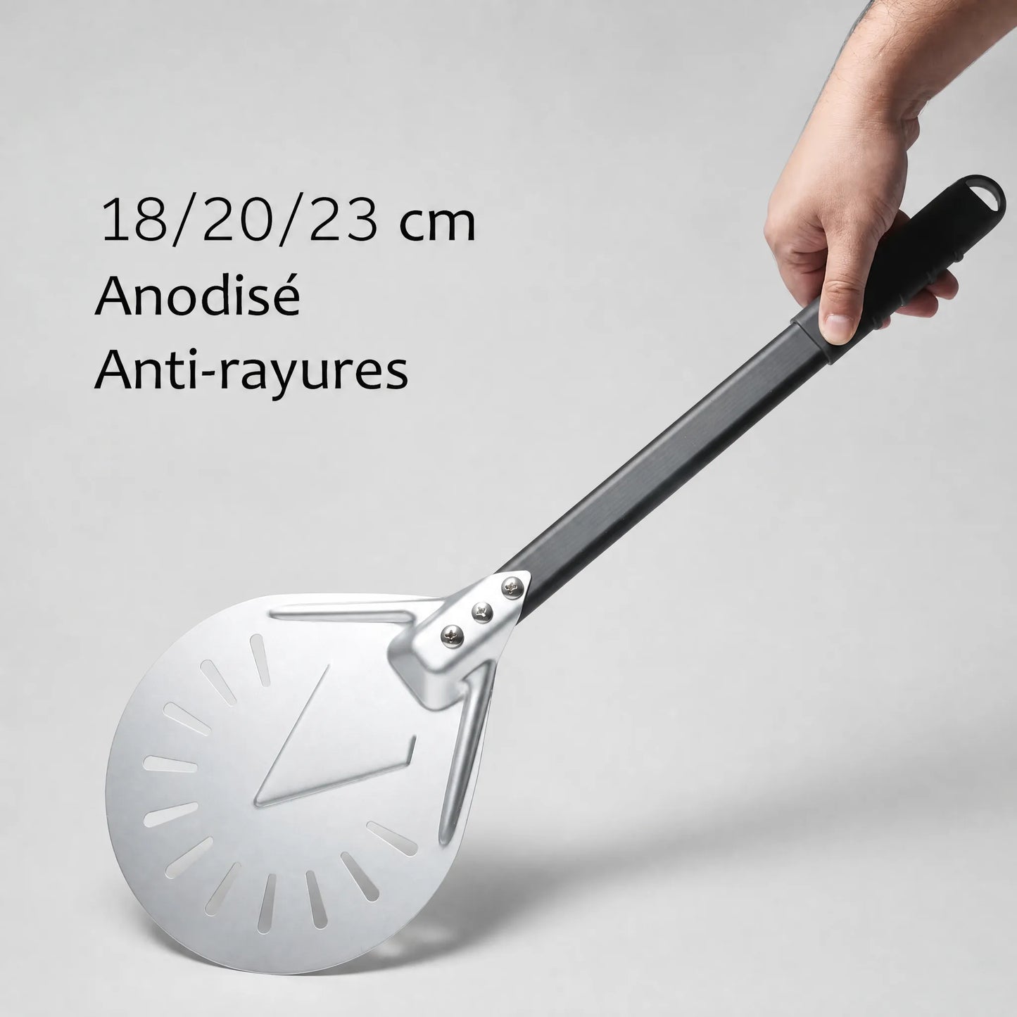 Pelle à pizza de rotation | Poignée Anti-Dérapante