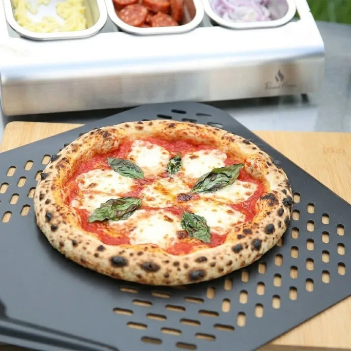 Pelle à Pizza Perforée | 35 x 138 cm | Grande portée