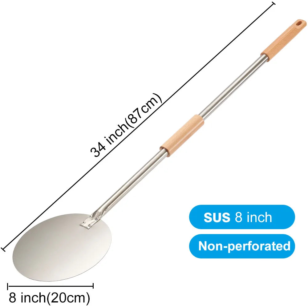 Pelle à Pizza de Rotation Pleine 18-23 cm | Inox