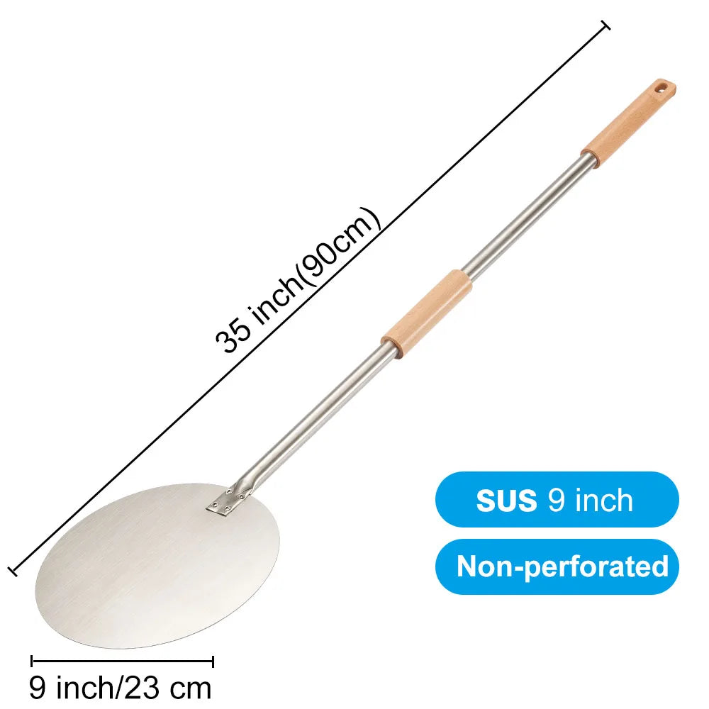Pelle à Pizza de Rotation Pleine 18-23 cm | Inox