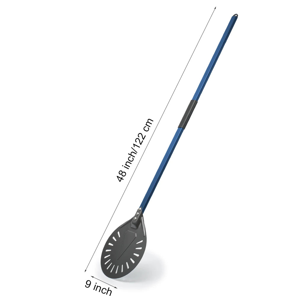 Longue Pelle à Pizza Rotation 18–23 cm | Manche Bleu