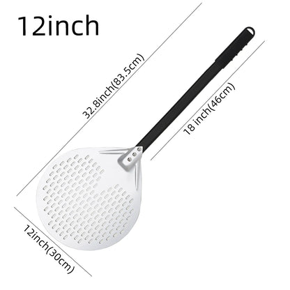 Pelle à Pizza Ronde Perforée | Tête 30 cm