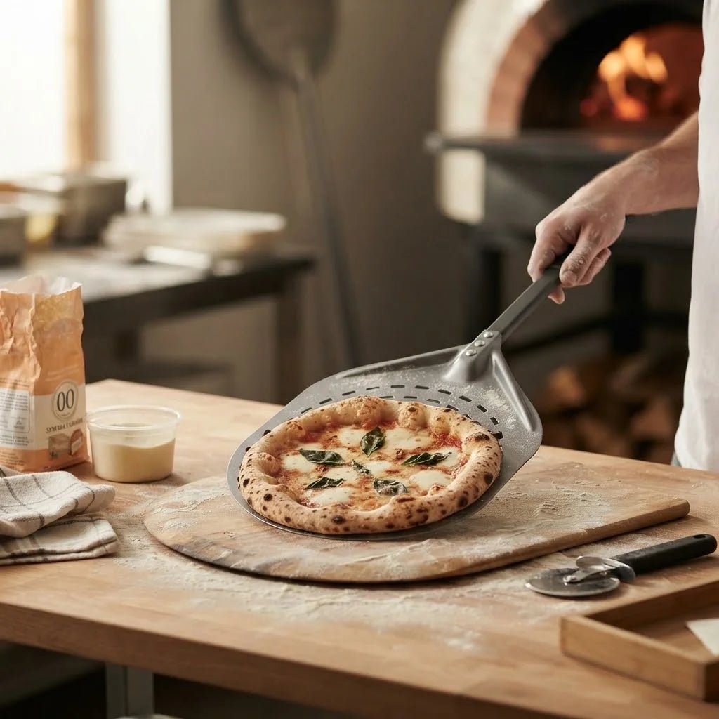 Pelle à Pizza Ronde Perforée 30 cm | Coloris au choix