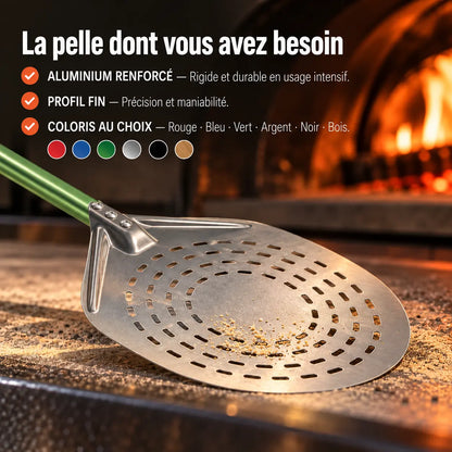 Pelle à Pizza Ronde Perforée 30 cm | Coloris au choix