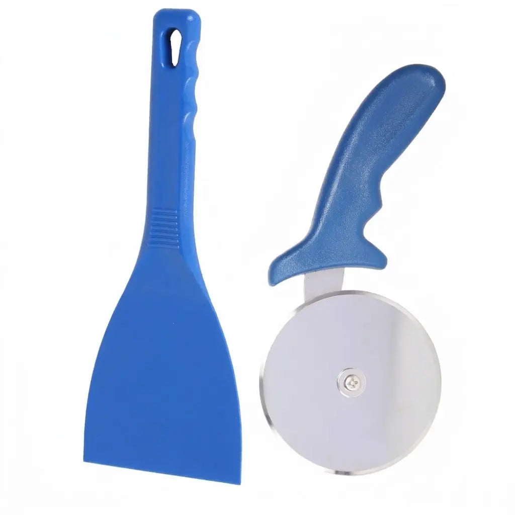 Spatule à Pizza et Coupe-pizza | Bleu