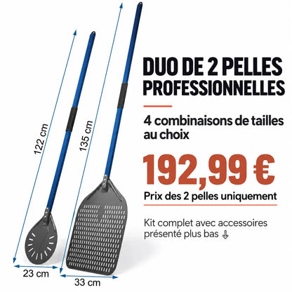 Kit Pelle à Pizza professionnel | Bleu