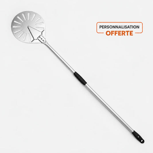 Pelle à Pizza de Rotation Inox | Manche Ajustable
