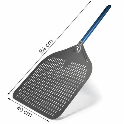 Pelle à Pizza Perforée 40 cm | Aluminium Bleu