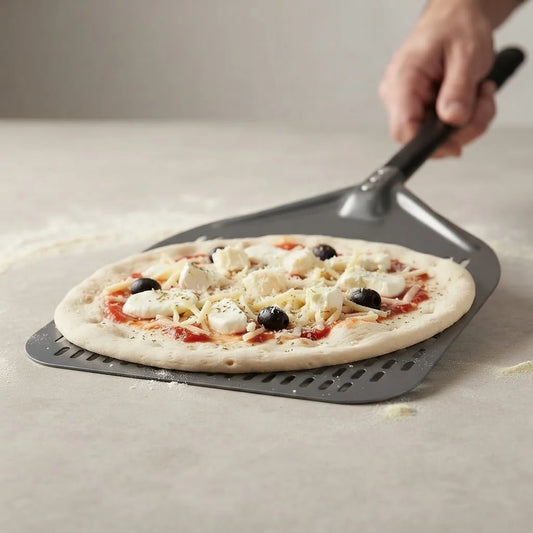 Pelle à Pizza Perforée 30–35 cm | Antidérapante