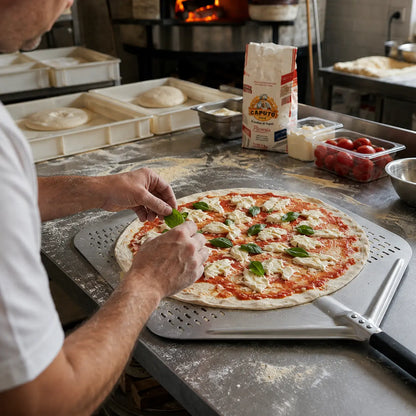 Pelle à Pizza Perforée XXL 50 cm | Grand Format