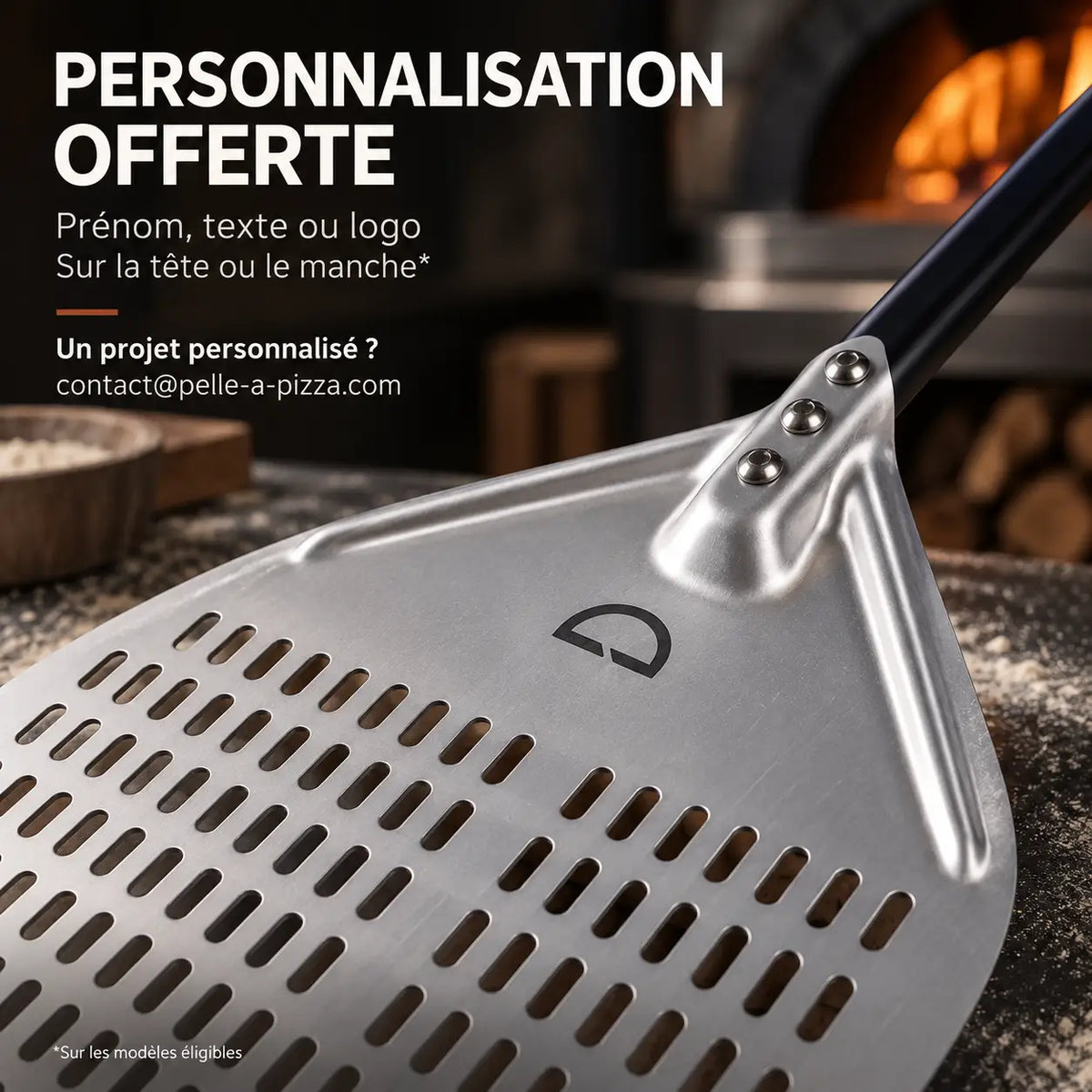 Pelle à Pizza Perforée 30–35 cm | Antidérapante