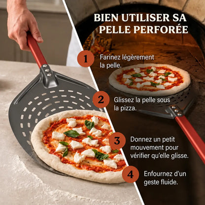 Pelle à Pizza Ronde Perforée 30 cm | Coloris au choix