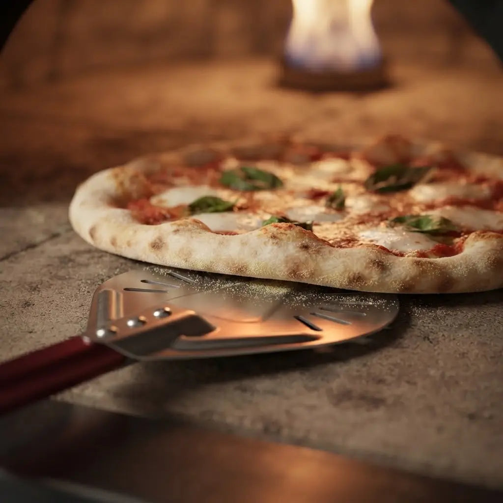 Pelle à pizza de rotation 18-23 cm | Aluminium Rouge