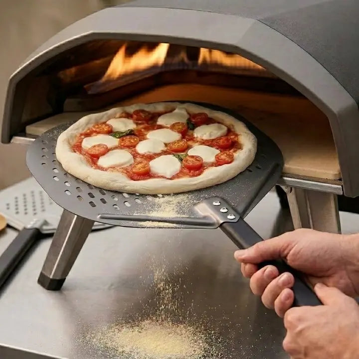 Pelle à Pizza Perforée 30 cm | Manche Démontable