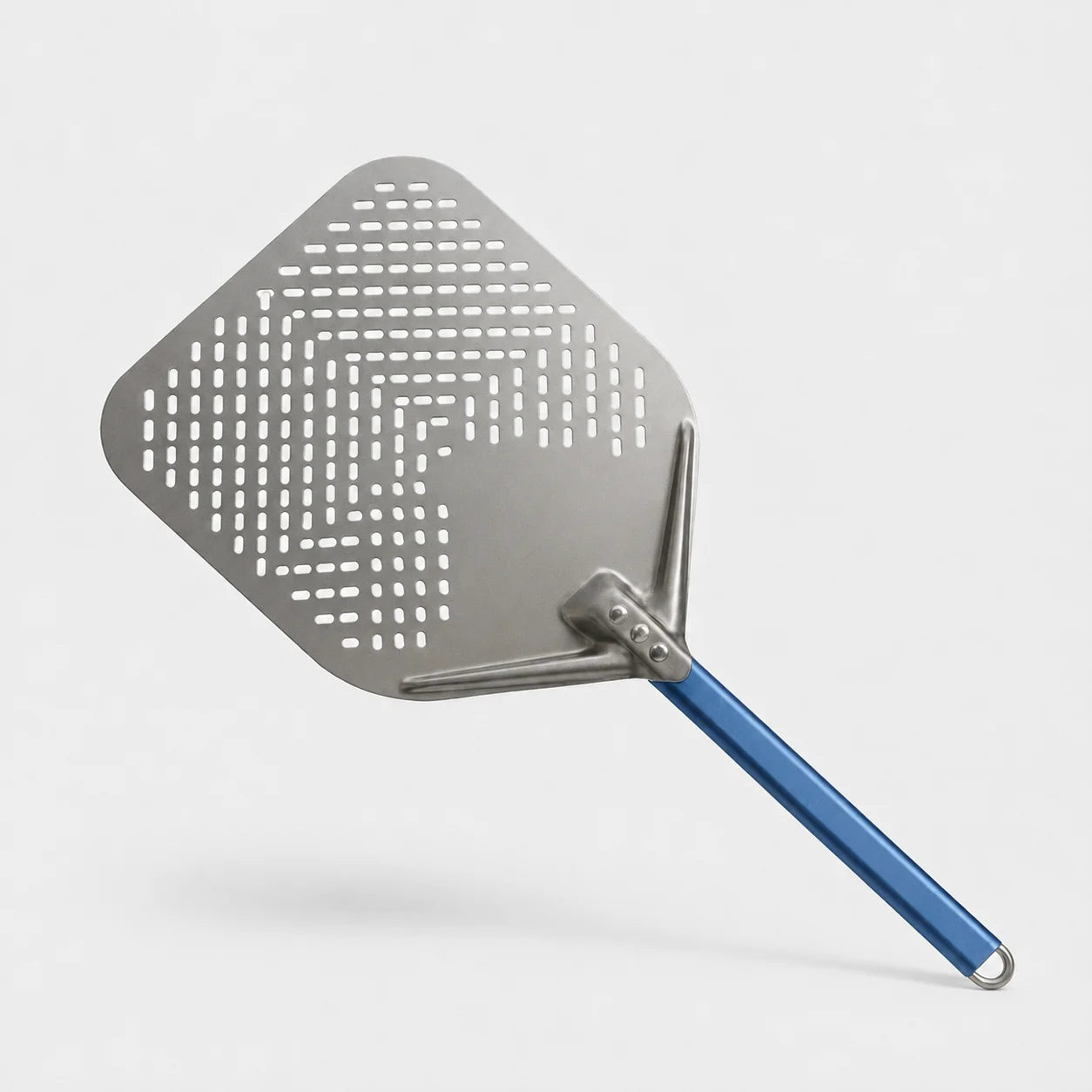 Pelle à Pizza Perforée 30-35 cm | Bord Biseauté | Bleu
