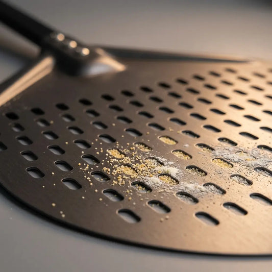 Pelle à pizza perforée 30 cm | Poignée Amovible