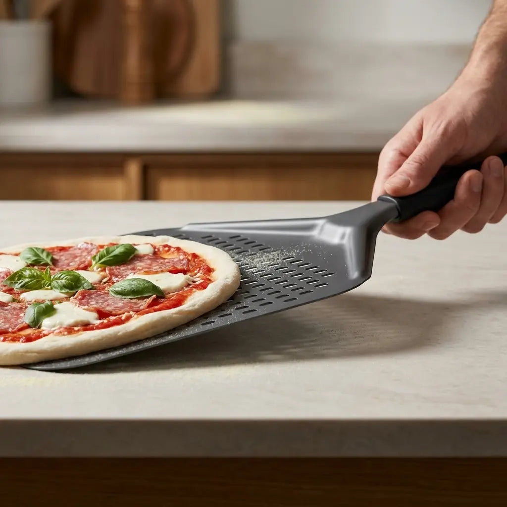 Pelle à Pizza Perforée 30 cm | Manche Démontable
