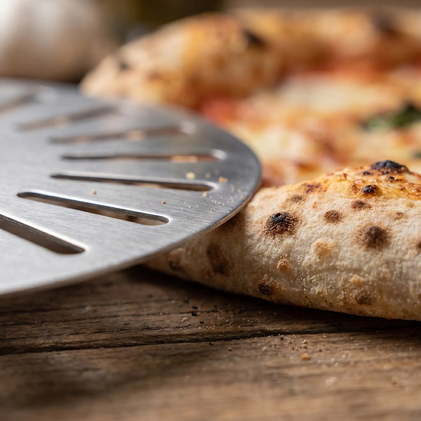 Pelle à Pizza de Rotation Inox | Manche Ajustable