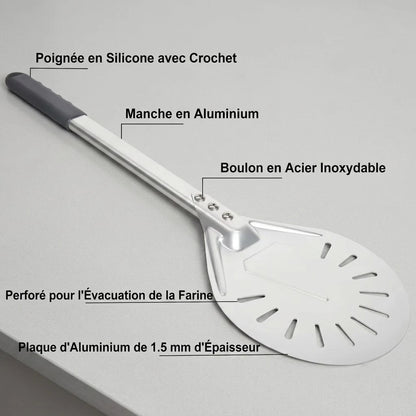 Pelle à Pizza Tournante | Manche Silicone
