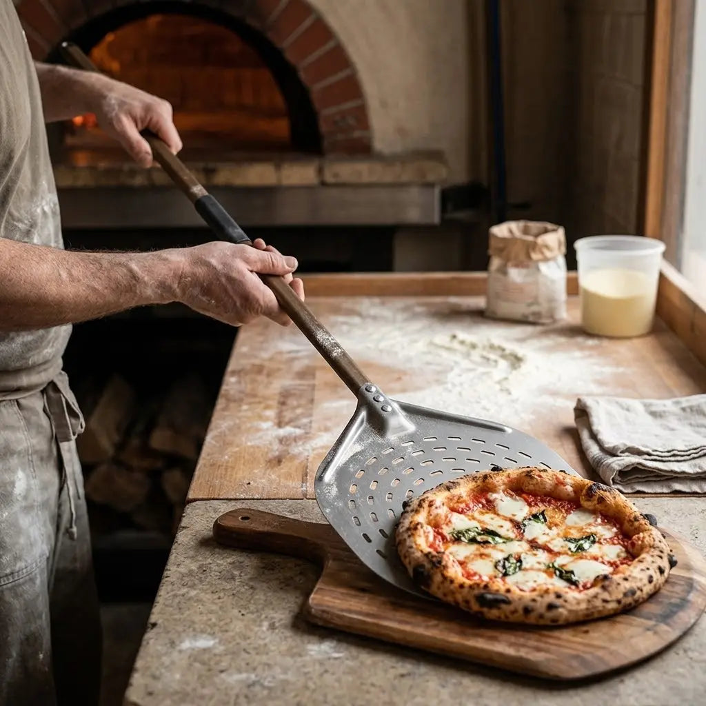 Pelle à Pizza Ronde Pizzaiolo 30 x 130 cm | Aluminium Anodisé Dur