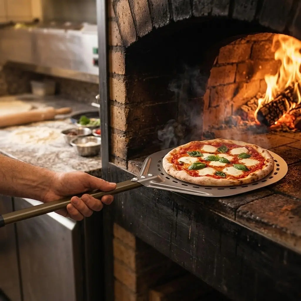 Pelle à Pizza Ronde Pizzaiolo 30 x 130 cm | Aluminium Anodisé Dur