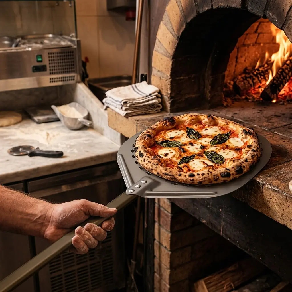 Pelle à Pizza Ronde Pizzaiolo 30 x 130 cm | Aluminium Anodisé Dur