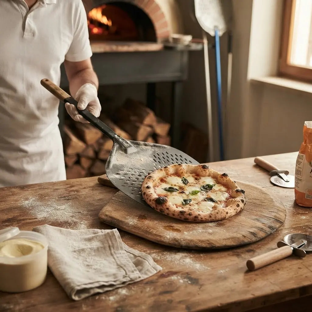 Pelle à Pizza Perforée 30 cm | Forme Arc
