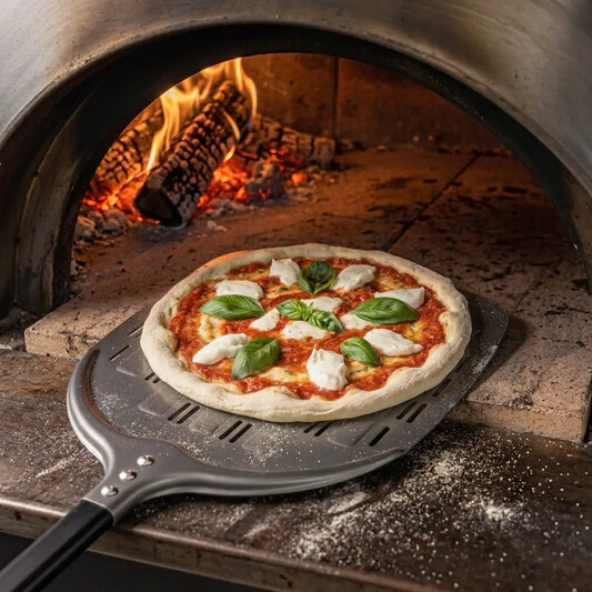 Pelle à Pizza Perforée 3D | 30–35 cm | Aluminium Anodisé Dur