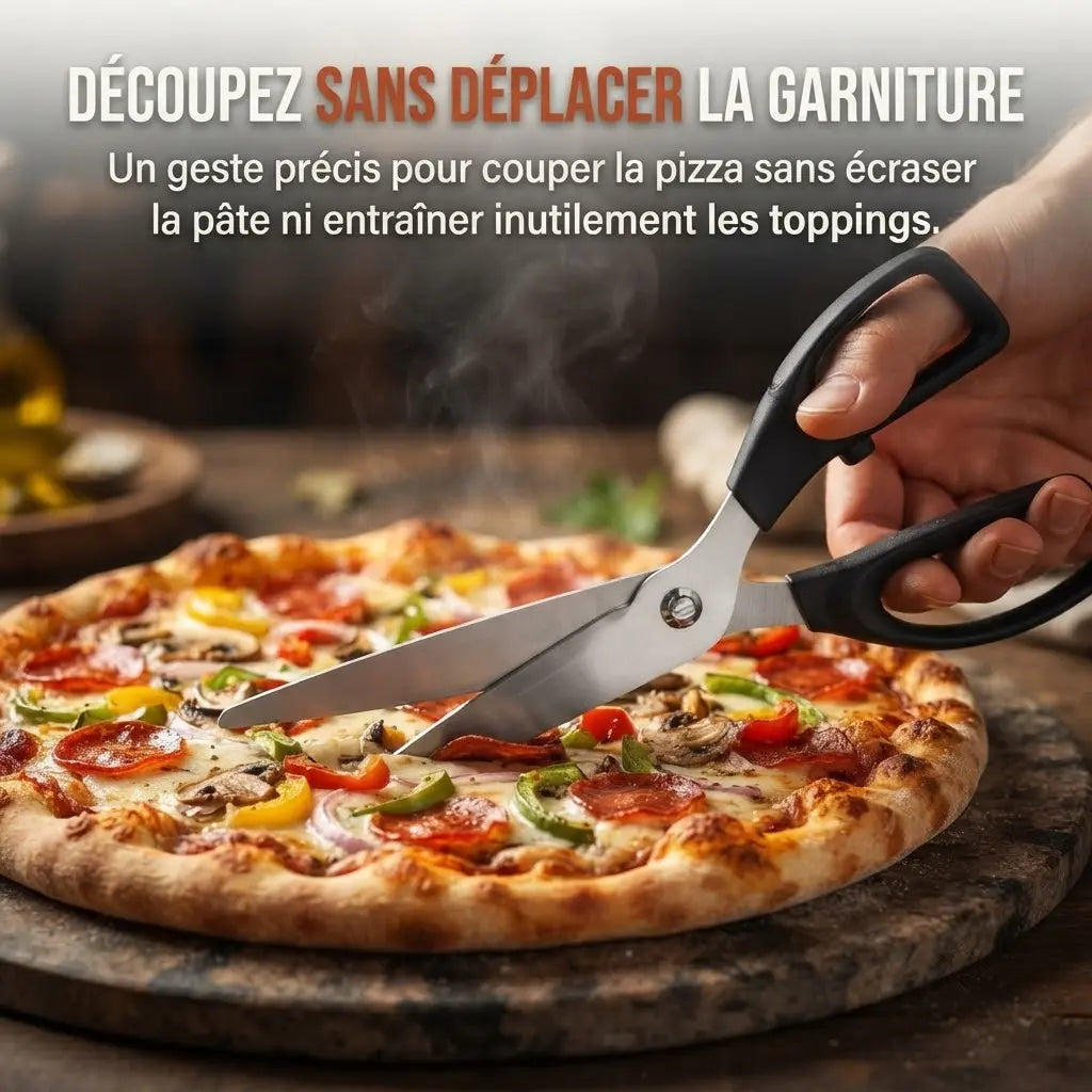 Ciseaux à Pizza en Acier Inoxydable | 23 cm