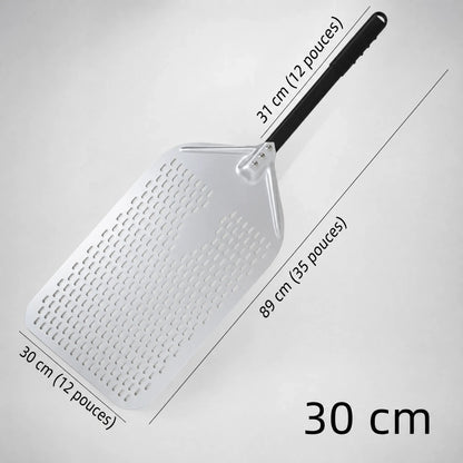 Pelle Rectangulaire 30x58 cm Perforée | Pour Pizza alla Pala et Focaccia