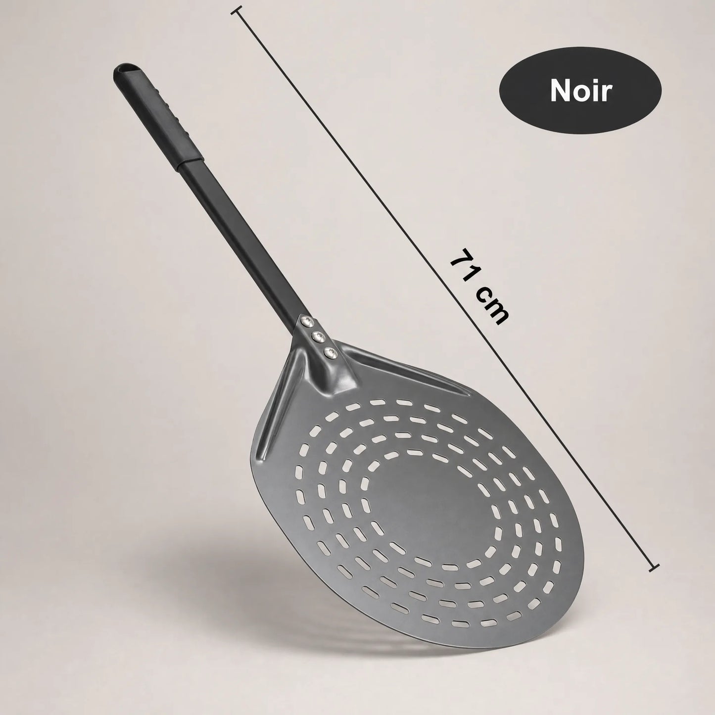 Pelle à Pizza Ronde Perforée 30 cm | Manche Aluminium
