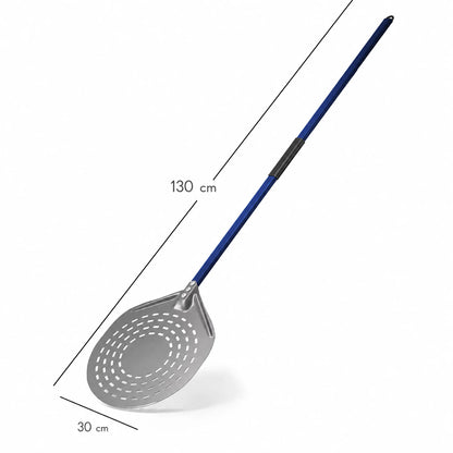 Pelle à Pizza Perforée Ronde 30 cm | Manche 130 cm