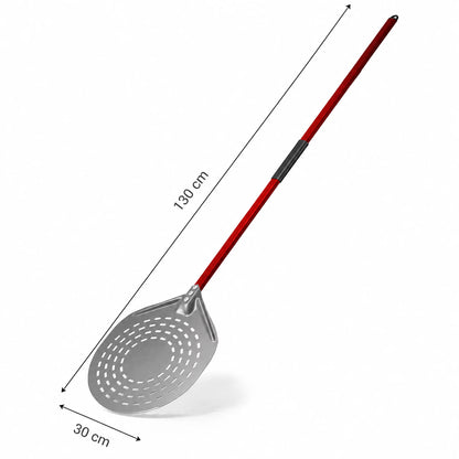 Pelle à Pizza Perforée Ronde 30 cm | Manche 130 cm