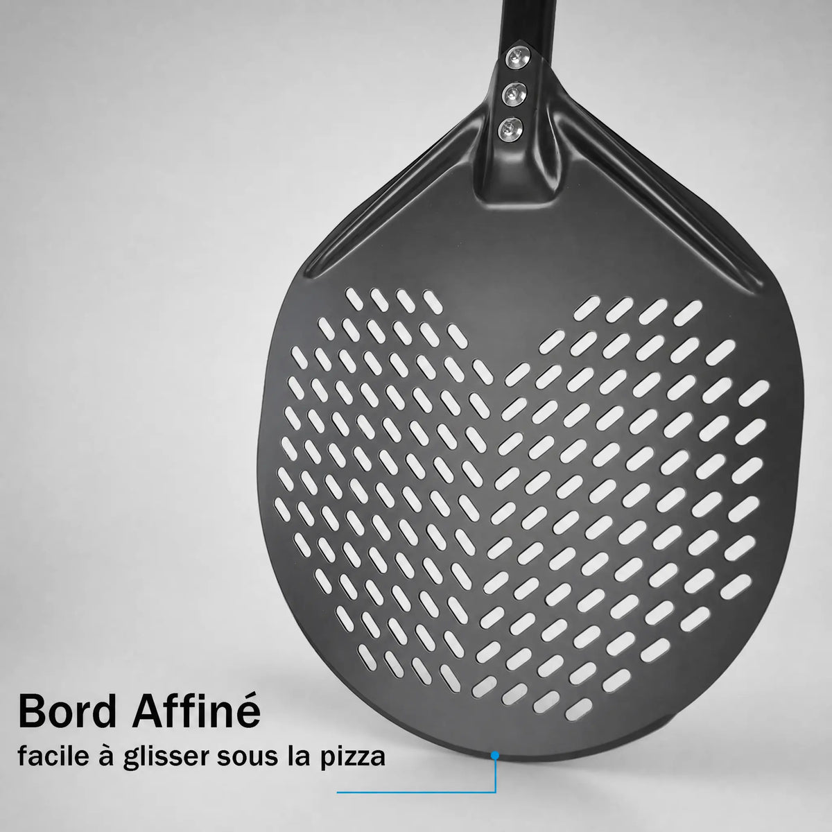 Pelle à Pizza Perforée 30 cm | Forme Arc