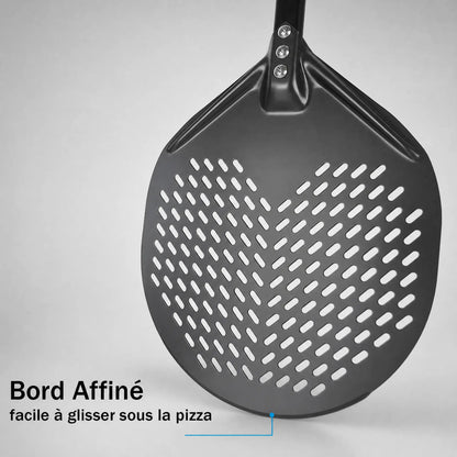 Pelle à Pizza Perforée 30 cm | Forme Arc