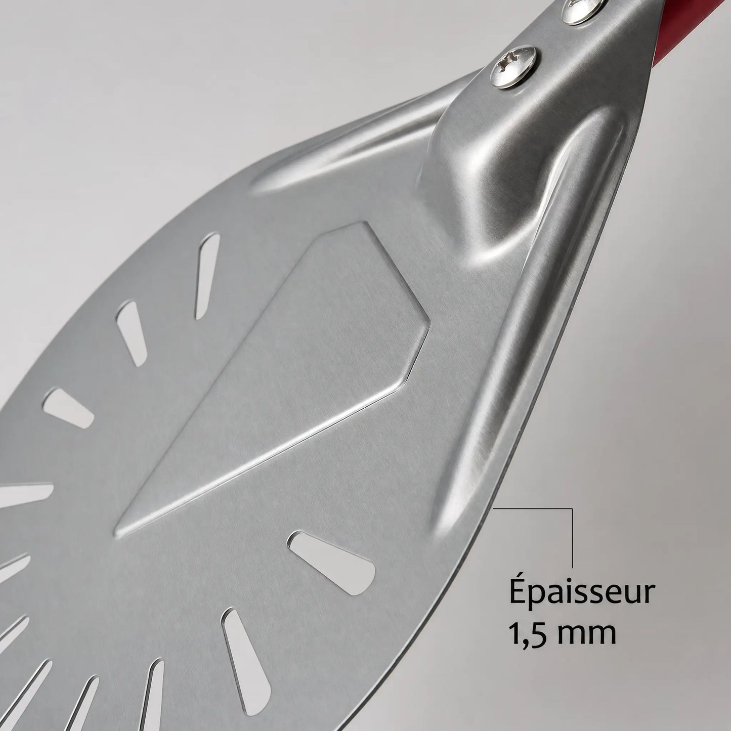 Longue Pelle à Pizza Rotation 18–23 cm | Manche Rouge