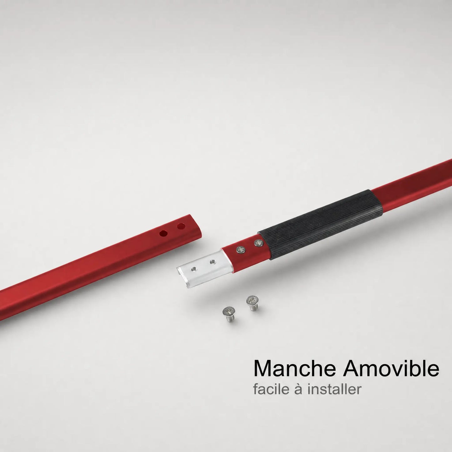Longue Pelle à Pizza Rotation 18–23 cm | Manche Rouge