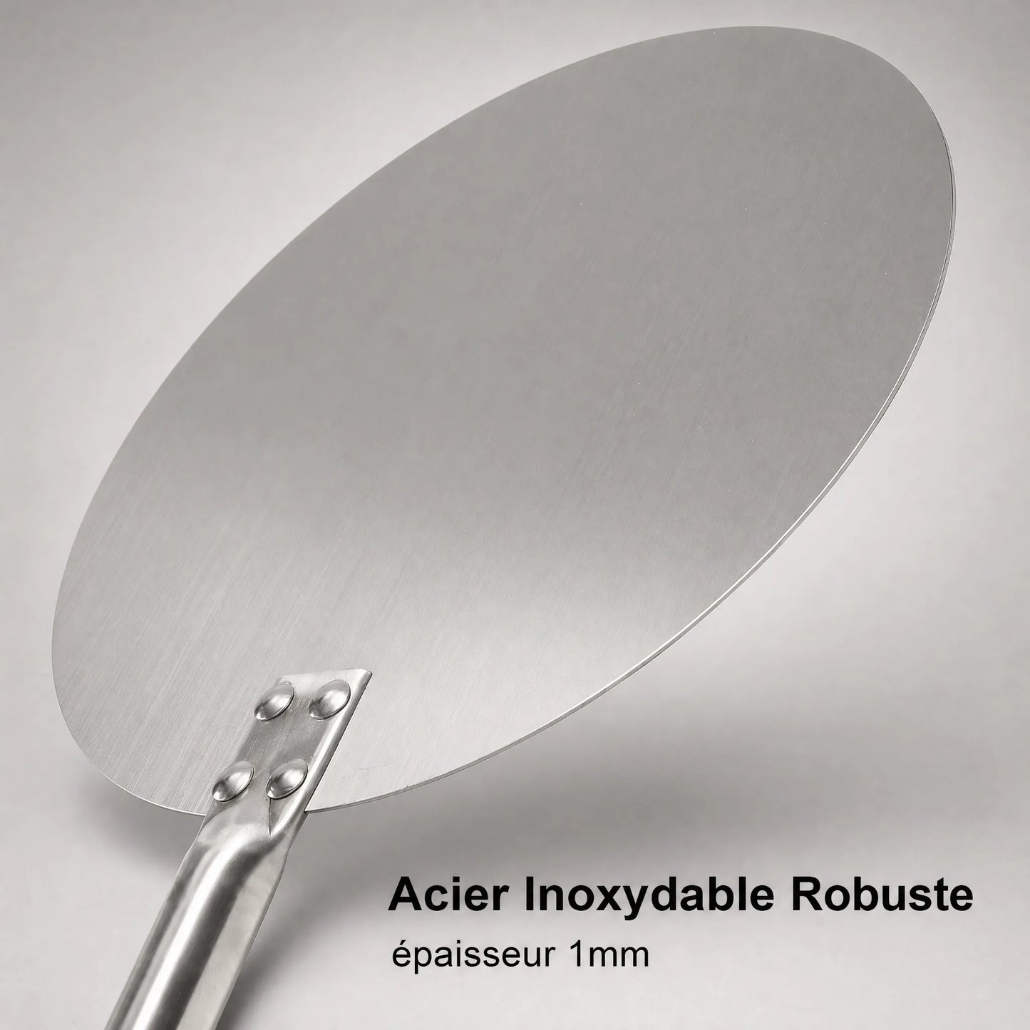 Pelle à Pizza de Rotation Pleine 18-23 cm | Inox