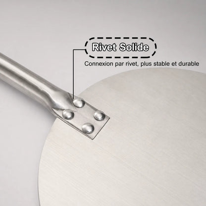 Pelle à Pizza de Rotation Pleine 18-23 cm | Inox