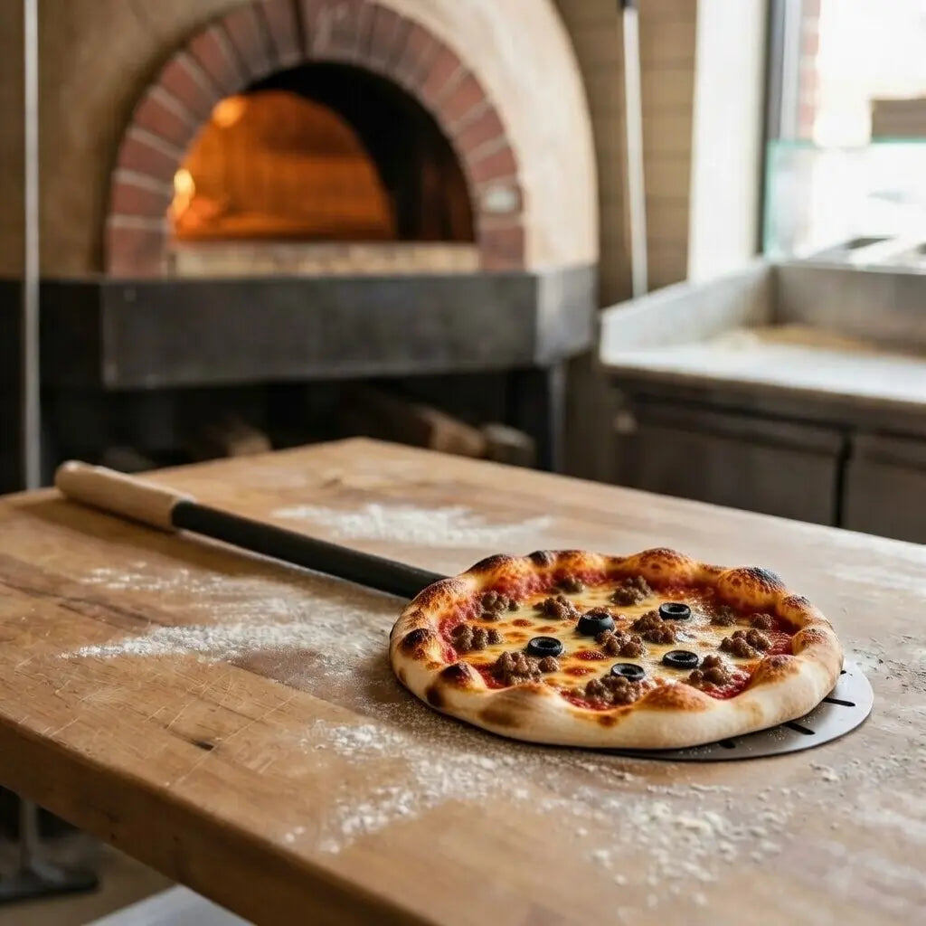 Petite pelle à pizza aluminium anodisé dur
