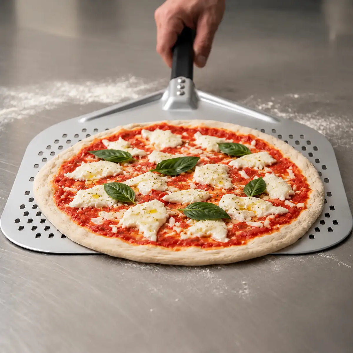 Pelle à Pizza Perforée XXL 50 cm | Grand Format