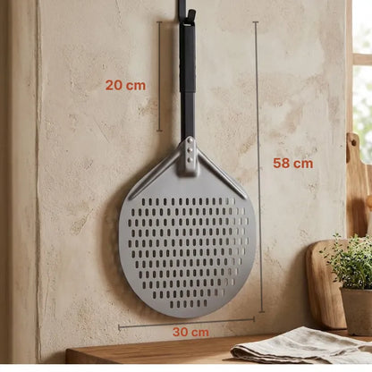 Pelle à Pizza Perforée 30 cm | Manche Démontable