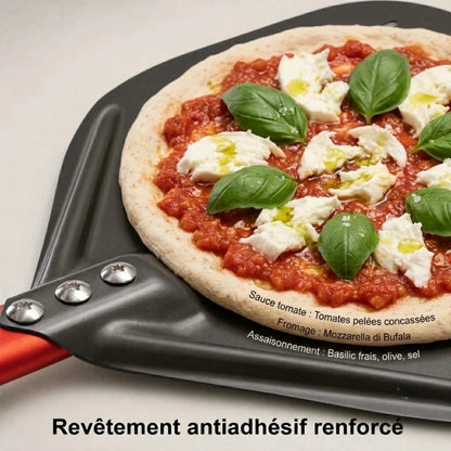 Pelle à Pizza Ronde Perforée 30 cm | Manche Aluminium