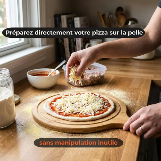 Mini pelle à pizza en bambou