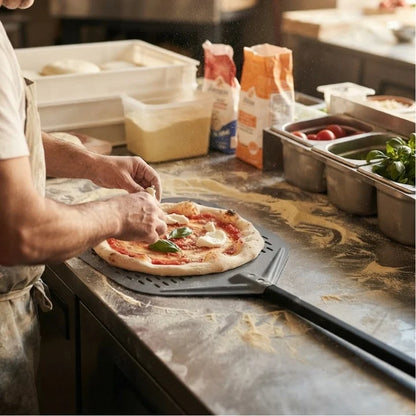 Pelle à Pizza Perforée 30 cm | Désign en dôme